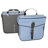 SACOCHE CITY PAIRE S14 FIXATION CROCHET BLEU 30X30X11