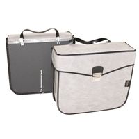SACOCHE CITY PAIRE S17 FIXATION CROCHET GRISE 33X28X11