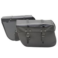 SACOCHE CITY PAIRE S202 TRAPEZE FIXATION 2 COURROIES NOIRE 36X28