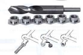 OUTIL VAR KIT REPARATION PATTE DERAILLEUR TARAUD,INSERTS