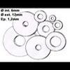 Rondelle ALGI acier plate 6 x12 x1 2 Ref:0082600 Boite de 100