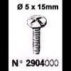 Vis ALGI pour CAPOT PGT 5 x 15 fente croix Ref: 002904000
