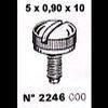 Vis ALGI pour CAPOT MBK 5x 0 90x 10 fente large Ref: 002246000