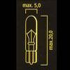 Lampes 12V 1 2W T5 s culot FLOSSER Ampoules