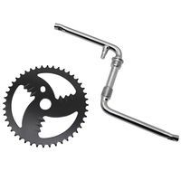 pédalier BMX FAUBER MANIVELLES MONOBLOC PLATEAU ACIER 44DTS