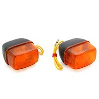 CLIGNOTANT SCOOT REPLAY POUR BOOSTER SPIRIT 1999> ORANGE NOIR AVANT x2