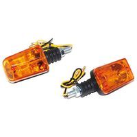 CLIGNOTANT UNIVERSEL REPLAY RECTANGLE ORANGE NOIR BASE COURTE HOMOLOG