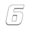 NUMEROS DE COURSE BLANC 6