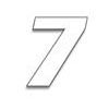 NUMEROS DE COURSE BLANC 7