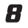NUMEROS DE COURSE NOIR 8