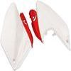 Plaque numéro LATERALE BLANC ROUGE POUR CRF250X 2004 10