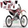 kit déco plus housse de selle pour honda cr125/250 de 2002 à 2007 tribal skull II