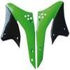 OUIES DE RADIATEUR NOIR VERT POUR KX450F 2006 08