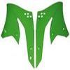 OUIES DE RADIATEUR VERTES POUR KAWASAKI KX450F 06 08