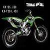 KIT TRIBAL SKULL COMPLET POUR KAWASAKI KXF 250 06 08