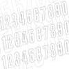 KIT NUMERO DE COURSE BLANC 160X75MM 30 NUMEROS