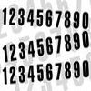 KIT NUMERO DE COURSE NOIR 160X75MM 30 NUMEROS
