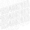 KIT NUMERO DE COURSE BLANC 200X110MM 30 NUMEROS