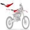 housse de selle DREAM GRAPHIC II POUR HUSQVARNA 06 10 couleur rouge ou