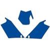 FONDS PLAQUE GASGAS FSR 250 10 BLEU