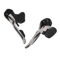 LEVIER MANETTE ROUTE PAIRE MICROSHIFT 8V ALU DOUBLE TRIPLE COMPATIBLE