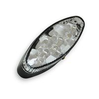 FEU ARRIERE UNIVERSEL REPLAY A LEDS OVAL NOIR BLANC 31 LEDS ROUGE HOMOLOGU