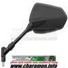 RÉTROVISEUR gauche pour YAMAHA FZ1 08 '08 NOIR