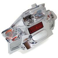 FEU ARRIERE SCOOT REPLAY MILLENIUM BLANC CHROME POUR BOOSTER NG AMPOULE