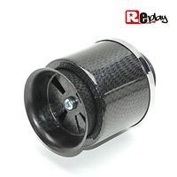 FILTRE A AIR REPLAY HELIX REGLABLE CARBONE FIXATION DROITE diamètre 35 28