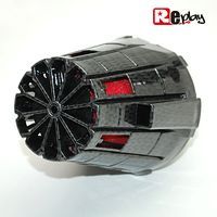 FILTRE A AIR REPLAY E5 BOX CARBONE TRESSE BRILLANT MOUSSE ROUGE FIXATI