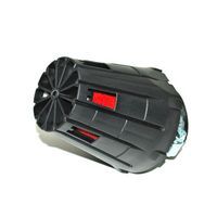 FILTRE A AIR REPLAY E5 BOX NOIR MOUSSE ROUGE FIXATION COUDE 45 degrés diamètre 3