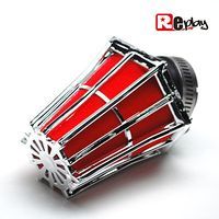 FILTRE A AIR REPLAY HEXAGONAL CHROME MOUSSE ROUGE FIXATION COUDE diamètre