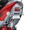 support plaque universel pour scooter alu eloxé