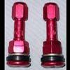Valves tubeless la paire droites en Alu Coloris: Rouge