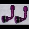 Valves tubeless la paire coudées en Alu Coloris: Violet