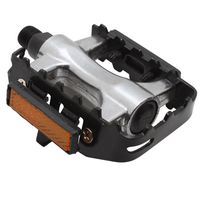 PEDALE VTT KATZUNO ALU POLI NOIR 9 16 CAGE ACIER SOUS CARTE