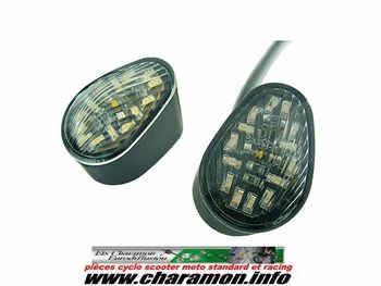 Paire de clignotants à LED intégrées pour Yamaha FZ6 Fazer à partir de 2007->, YZF-R6 2007->, YZF-R6R 20 - Image 1