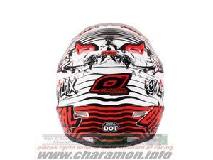casque cross integrale O'neal 9Series Helmet Automatic noir rouge - Image 2