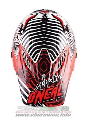 casque cross integrale O'neal 9Series Helmet Automatic noir rouge - Image 3