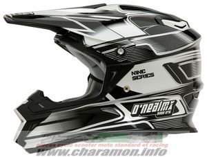 casque cross intégrale O'neal  9Series Helmet Challenger noir blanc - Image 1