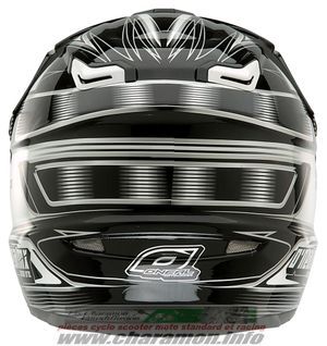 casque cross intégrale O'neal  9Series Helmet Challenger noir blanc - Image 2