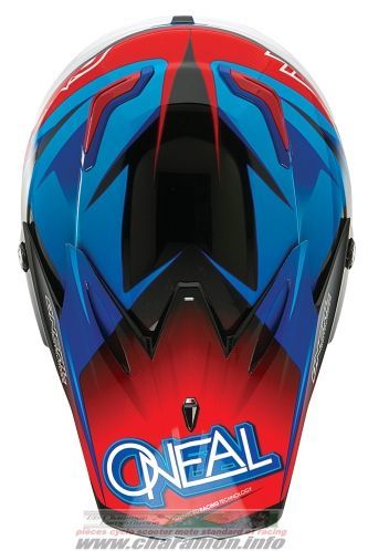 Casque cross intégrale O'neal  9Series Helmet Race noir rouge bleu - Image 3