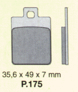 PLAQUETTES AVANT LEONARDO 125 96