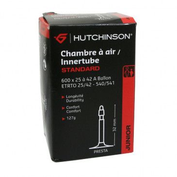CHAMBRE A AIR VELO 600 x 25-42A HUTCHINSON VALVE PRESTA 32mm 127g - Image 1