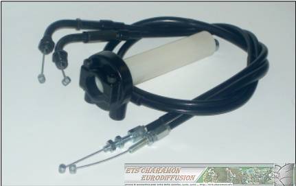 Câbles de Gaz avec poignée d'accélérateur pour carburateur mikuni TM aller retou - Image 1