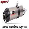 silencieux MIVV DUCATI MONSTER 400 97 version TITANE carbone coupe