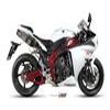 silencieux MIVV YAMAHA YZF 1000 R1 09 version FULL TITANIUM carbone