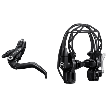 Magura HS 33 noir CAPOT noir levier alu noir levier 2 doigts la paire - Image 1