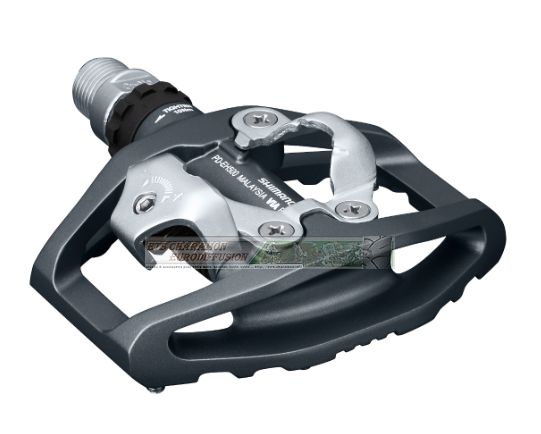 Pédales SHIMANO (SPD) PD-EH500 Une seule face grise - Image 3