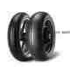 Pneu moto de route marque Pirelli modèle Diablo Rain SCR1 dimension 195x65 R420 MC NHS TL
